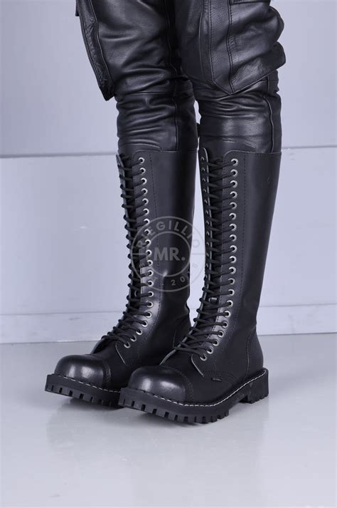 fetisch stiefel|Shoppe hohe schwarze Fetischstiefel bei MR. Riegillio